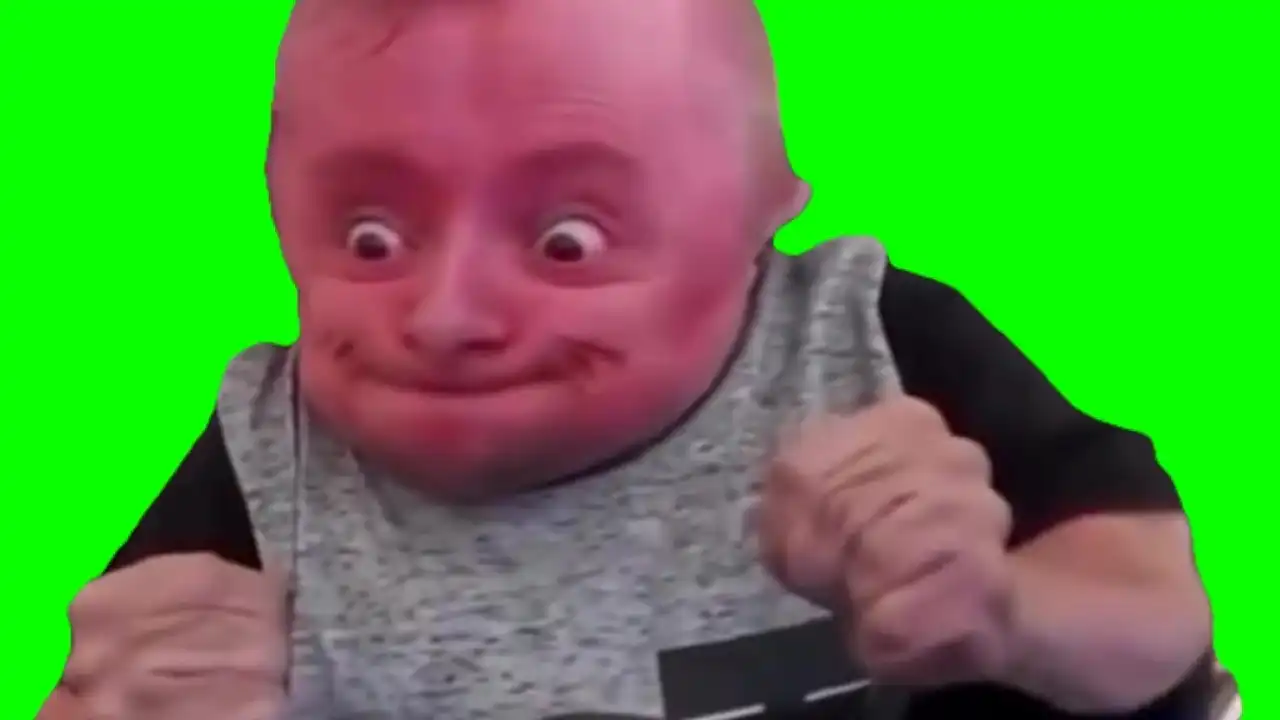 Guy gets angry green screen