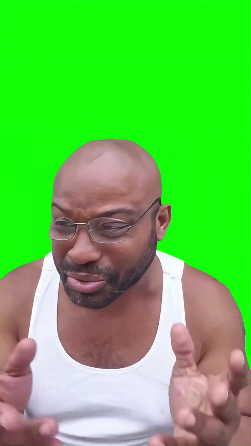 Guy naming all Brainrot memes Green Screen