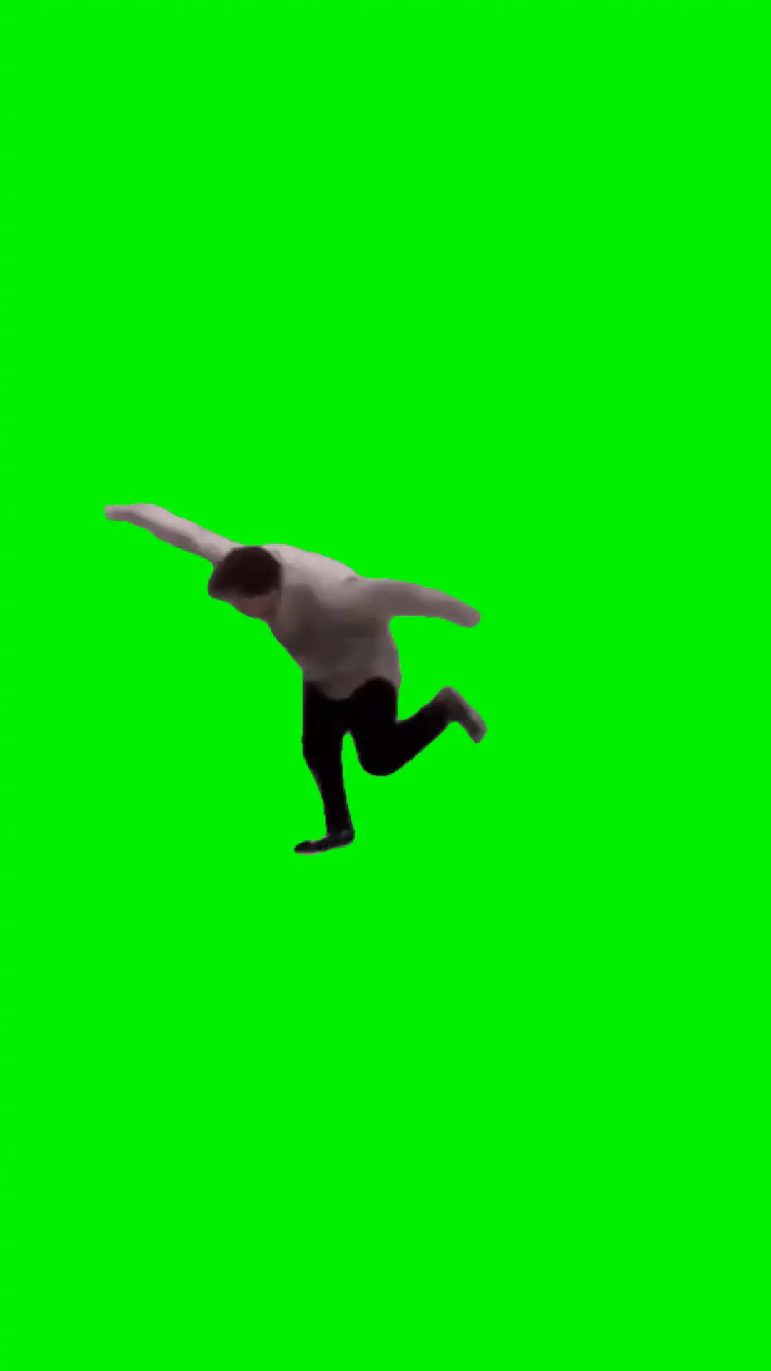 Guy Slips and falls Meme Green Screen