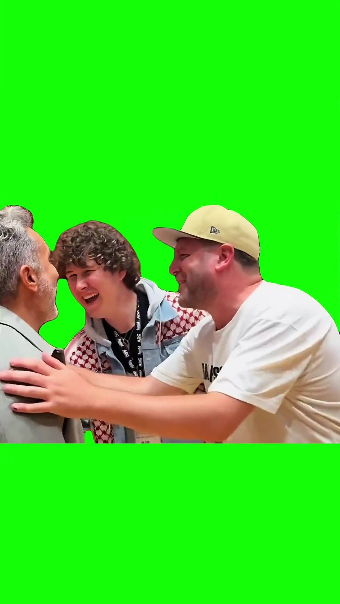 Guys staring Green Screen Meme