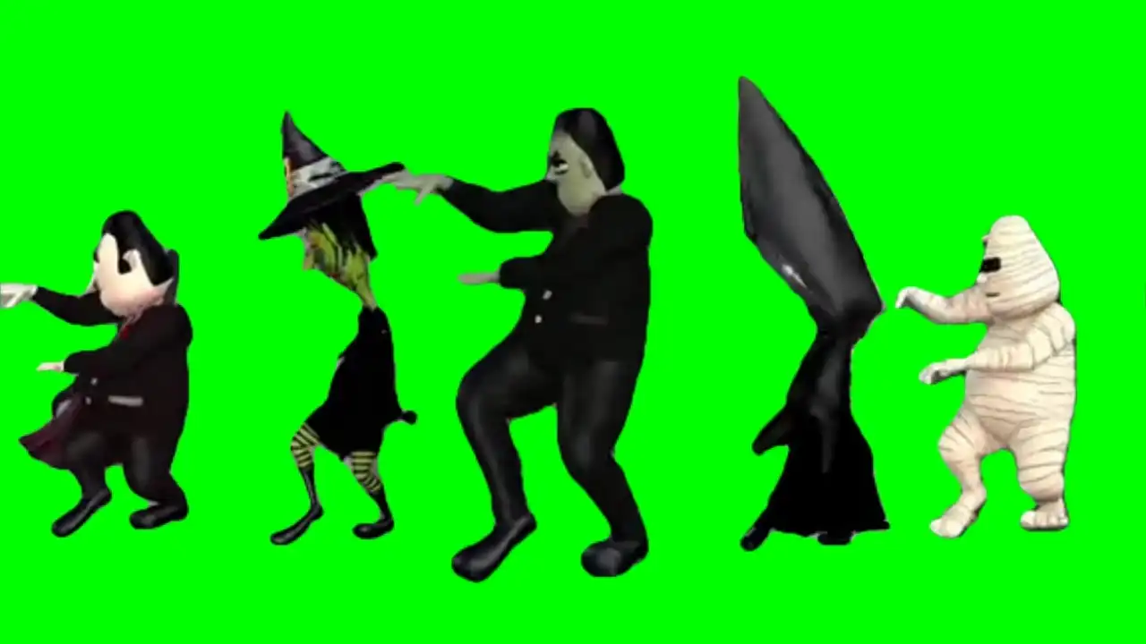 Halloween Dance Meme Green Screen