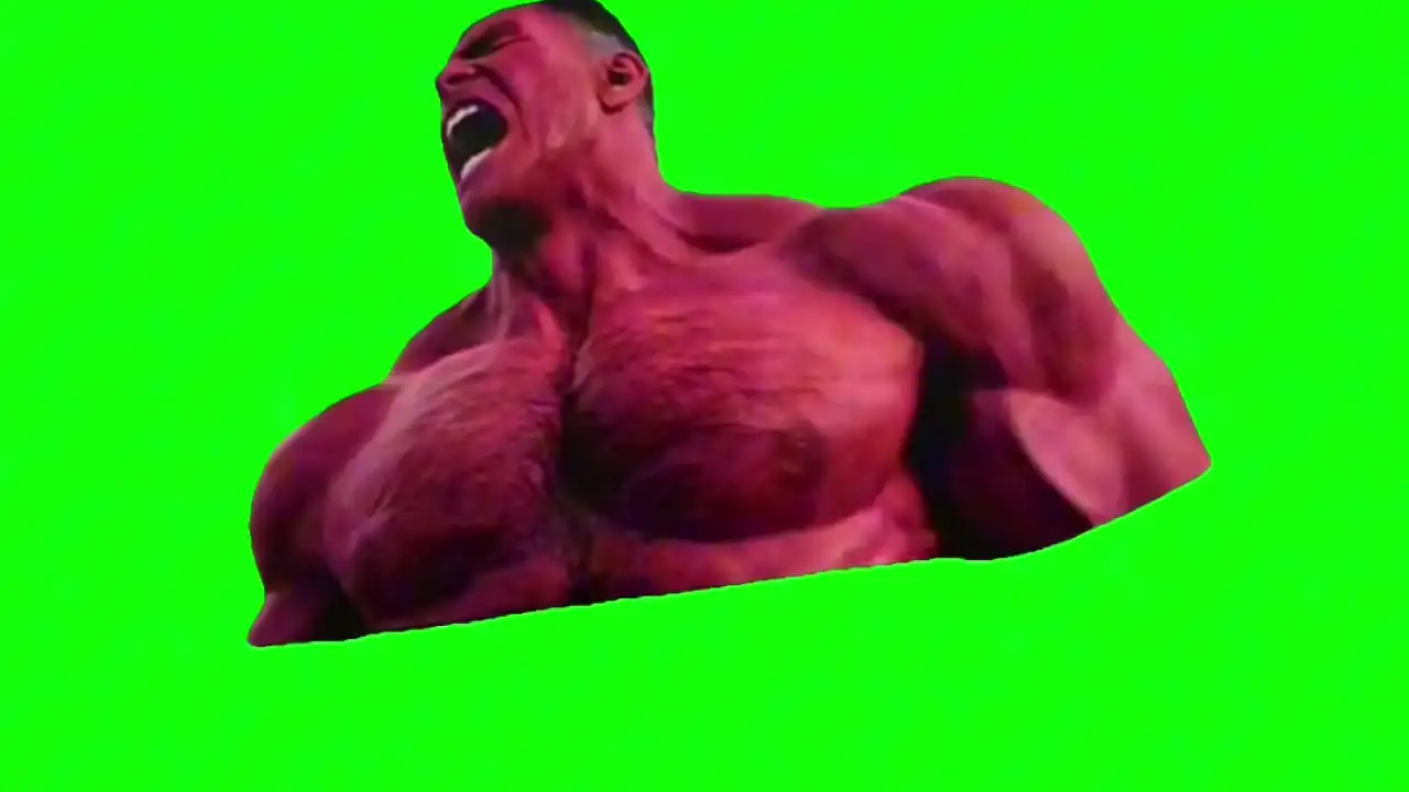 Harrison Ford Red Hulk Meme Green Screen