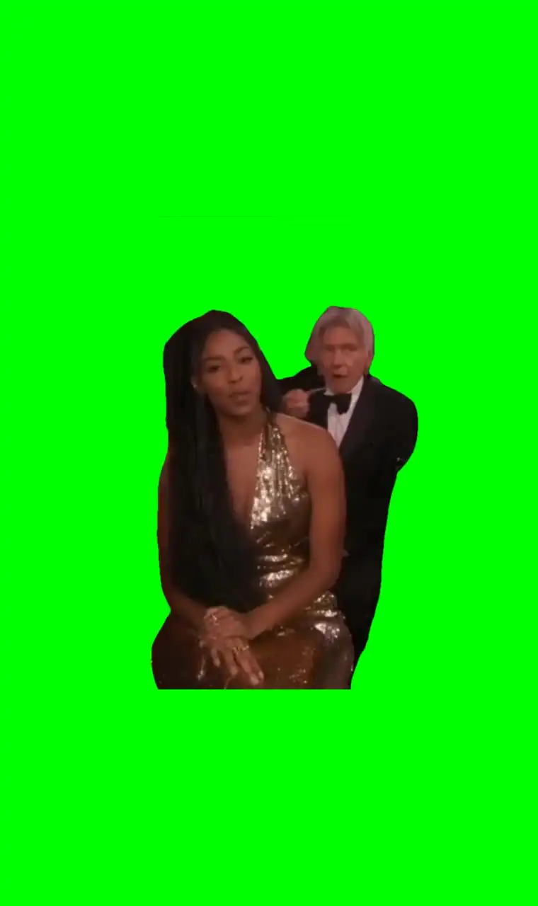 Harrison Ford Snacking Meme green screen
