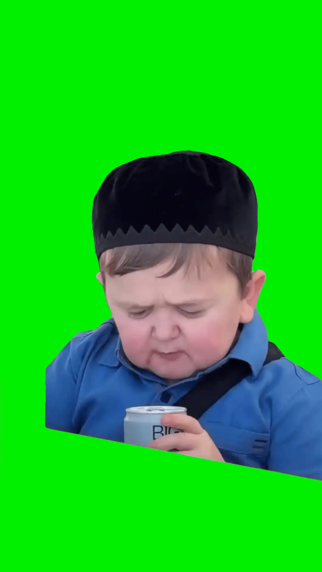 Hasbulla drinking green screen