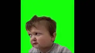 Hasbulla Eating and Staring Green Screen