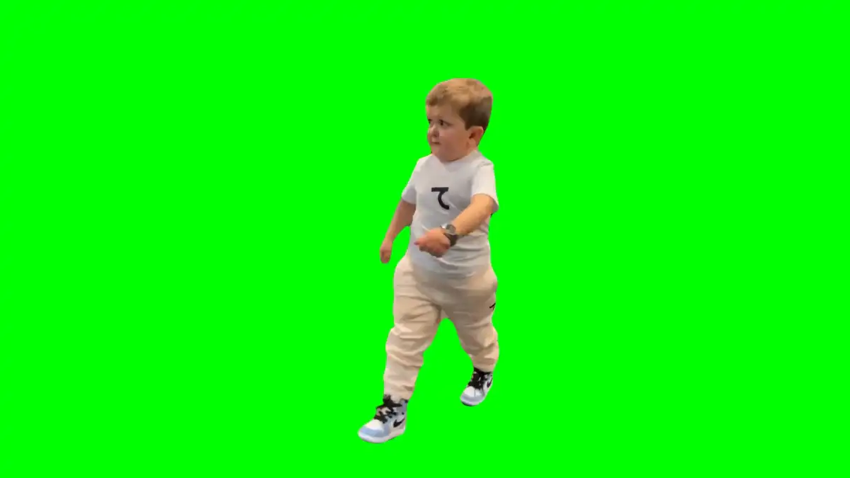 Hasbulla Walking Green Screen