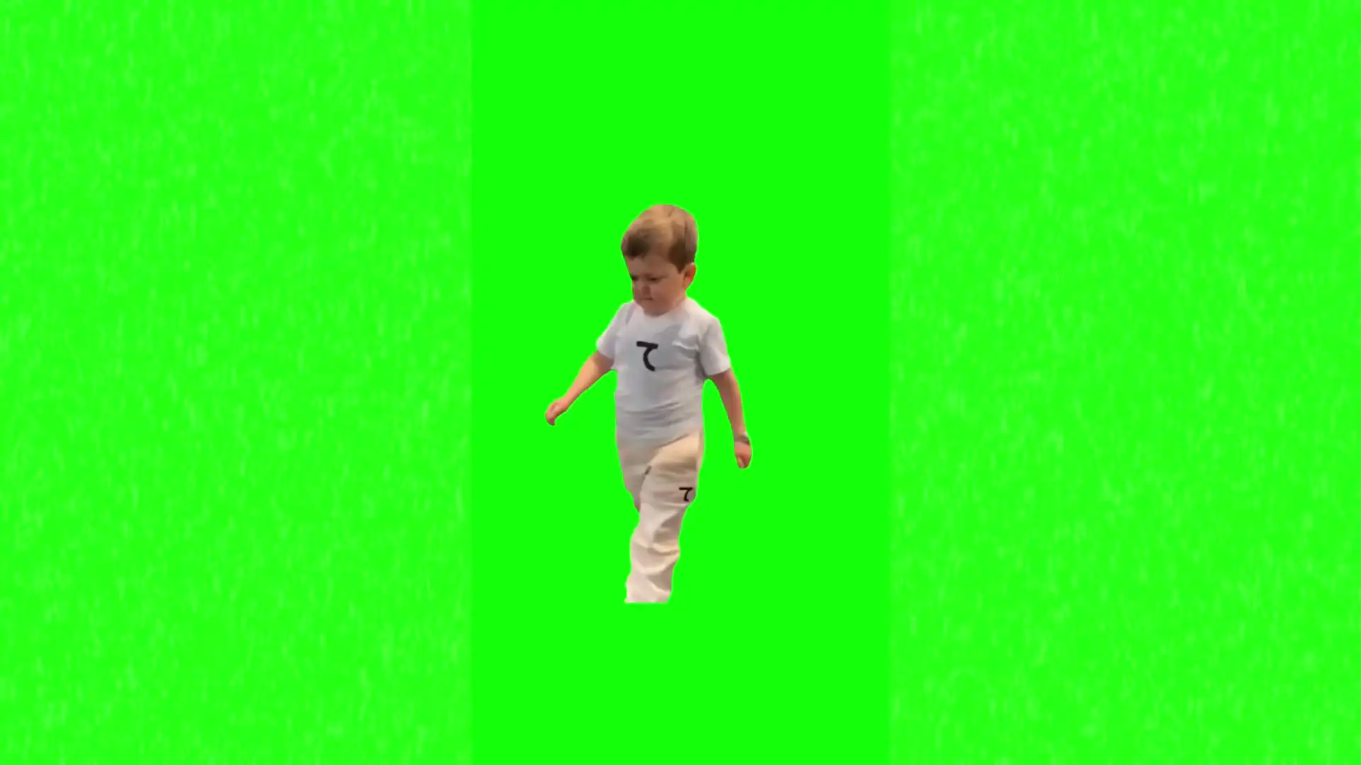 Hasbulla Walking meme green screen