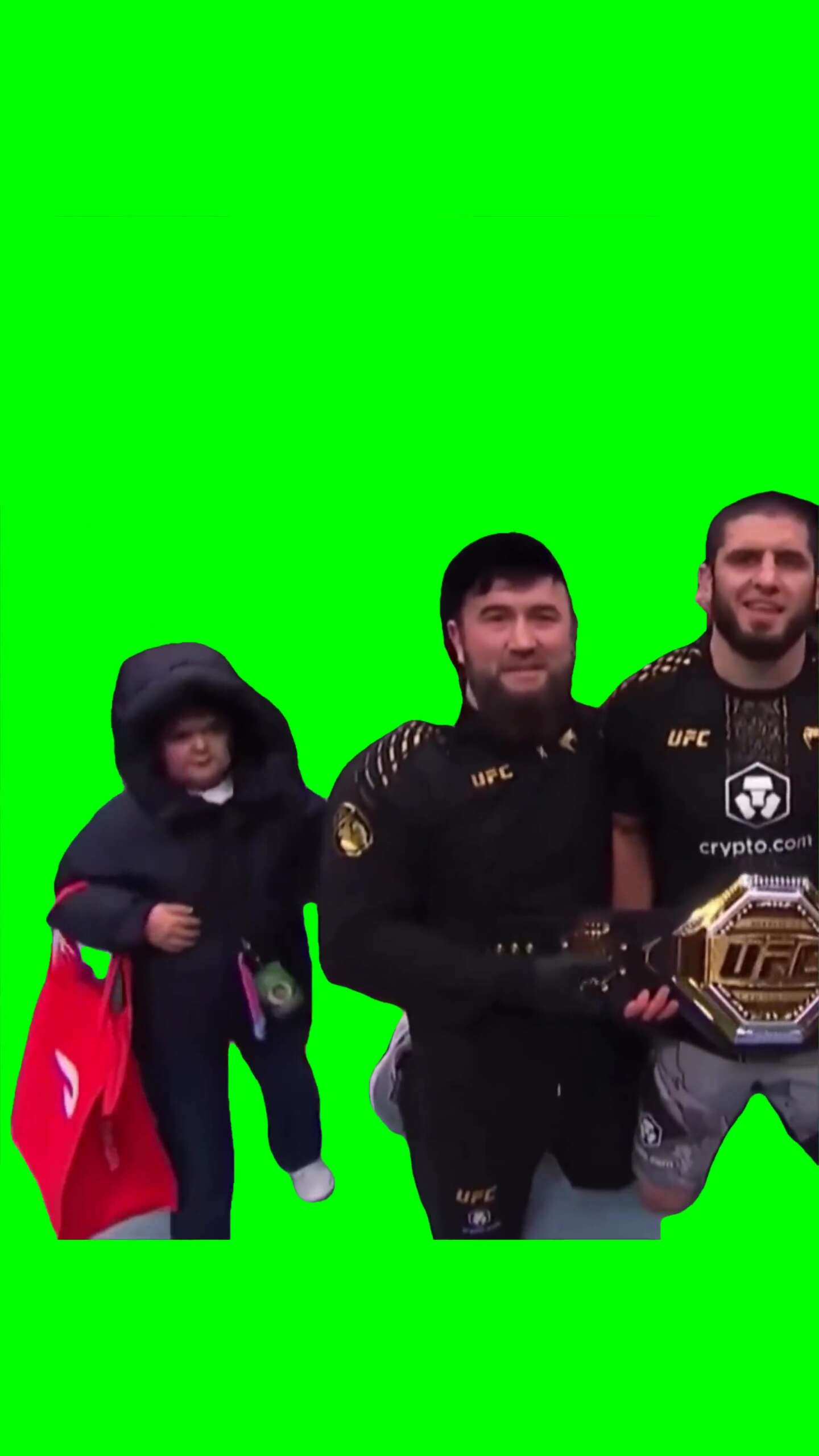 Hasbulla with doordash bag Green Screen Meme