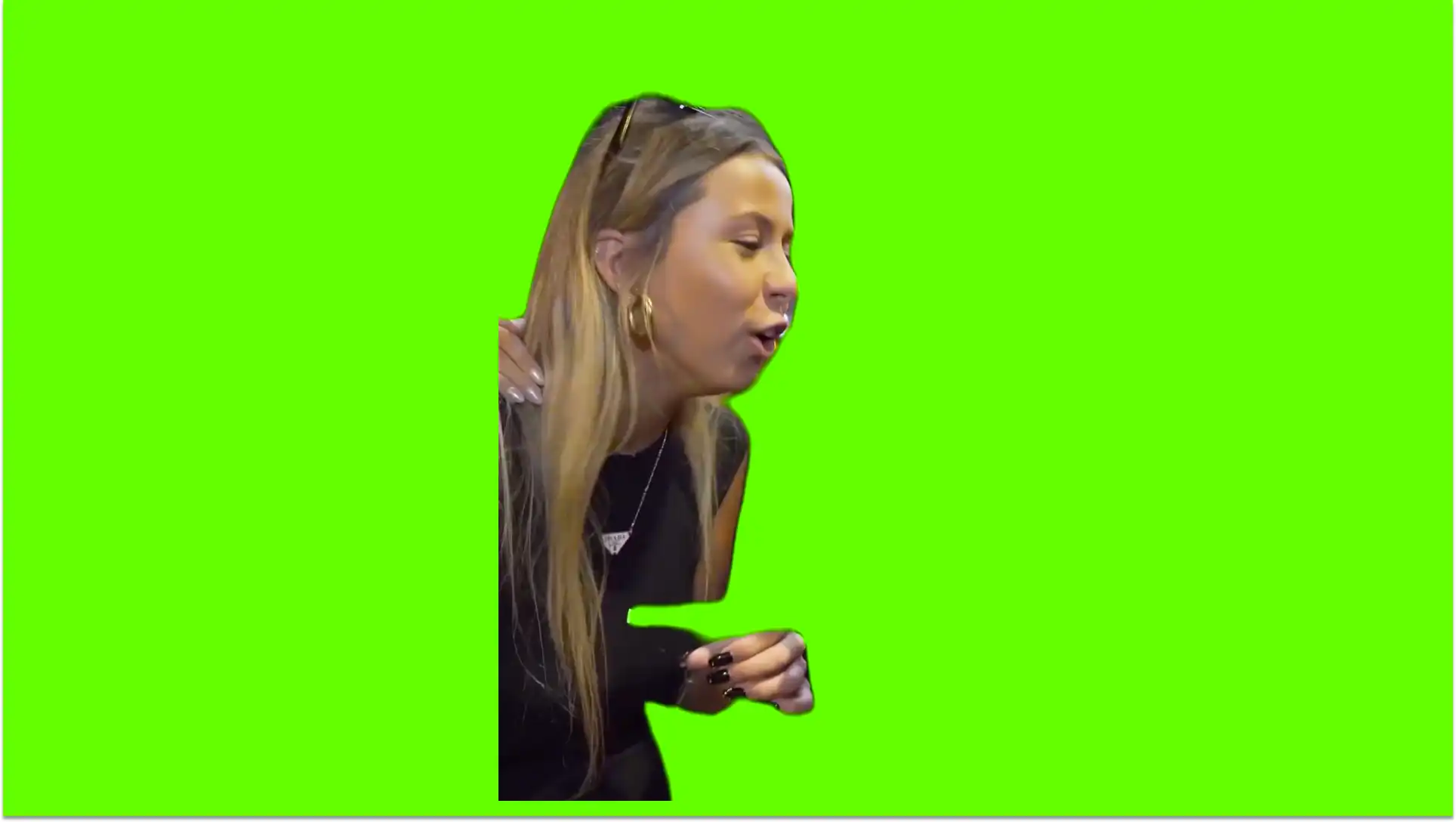 hawk tuh meme green screen