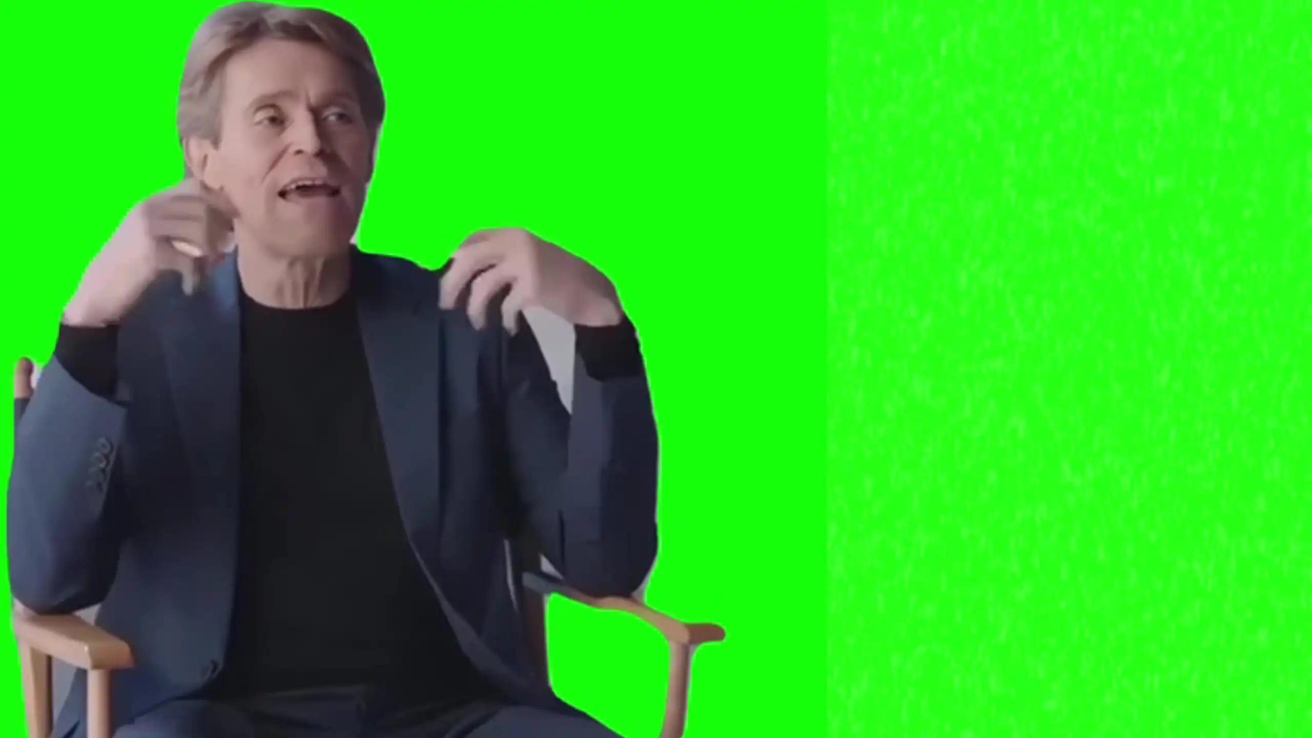 He has special connection meme green screen