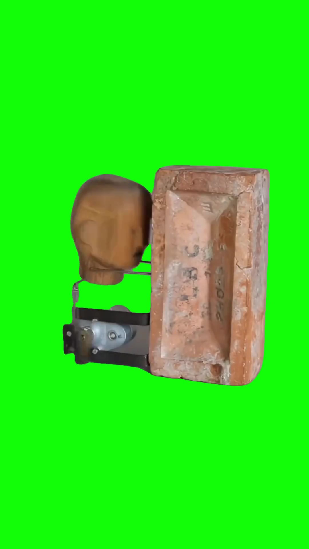 Hitting brick Green Screen Meme