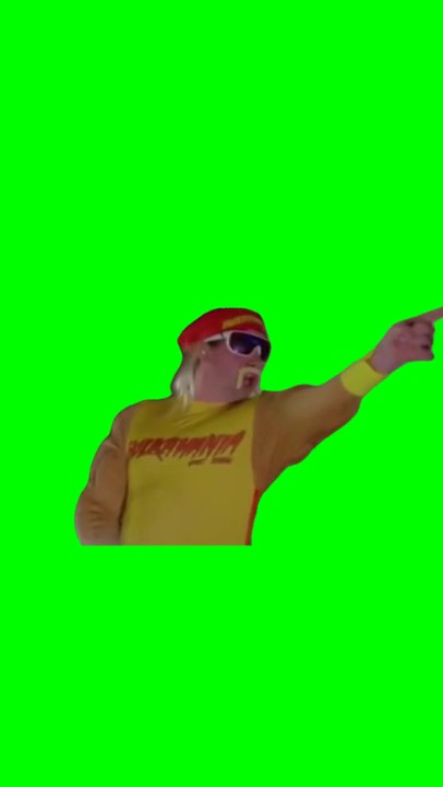 Hogan saying fk you, fk you! green screen