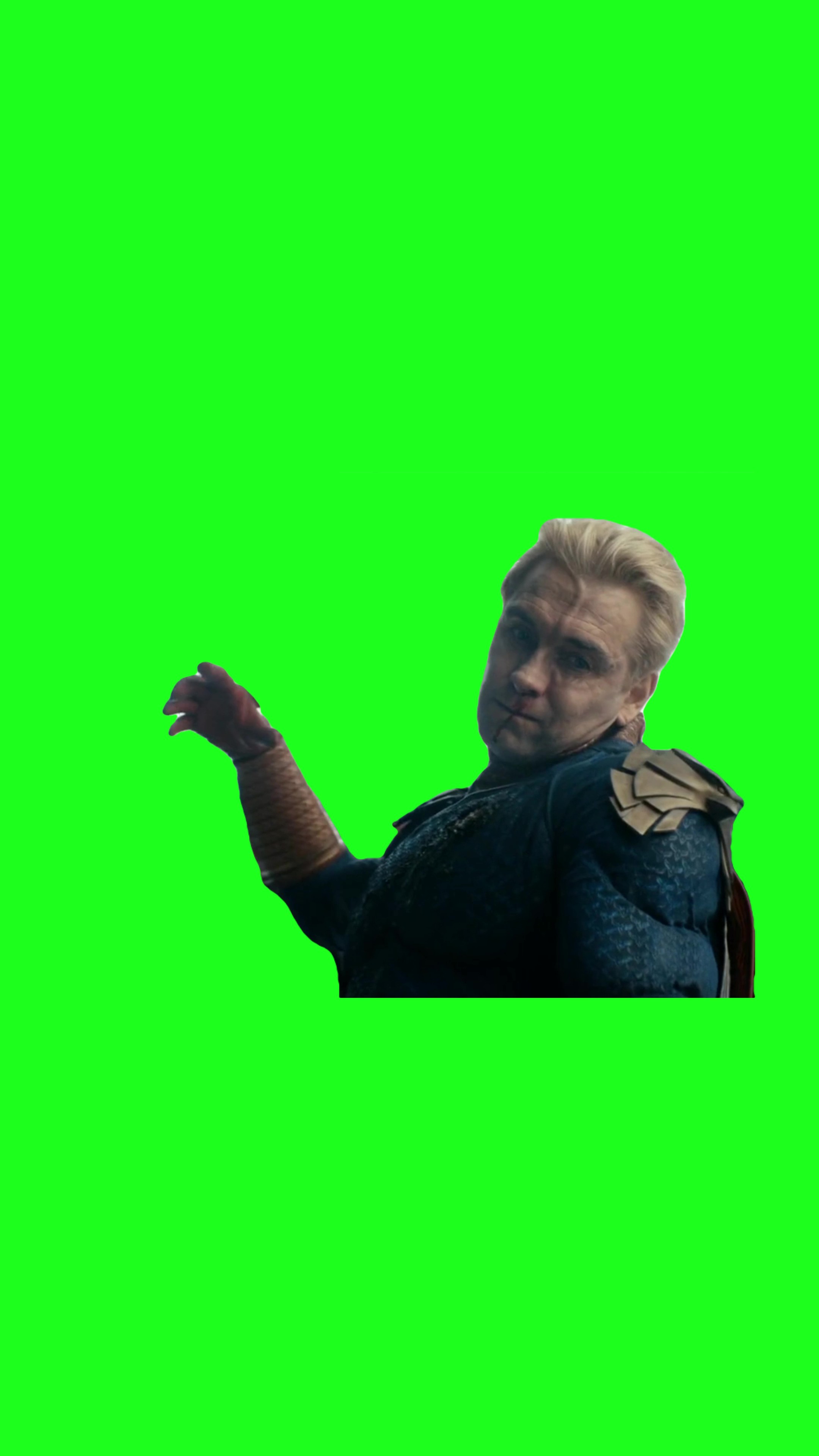 Homelander Punching Green Screen Meme