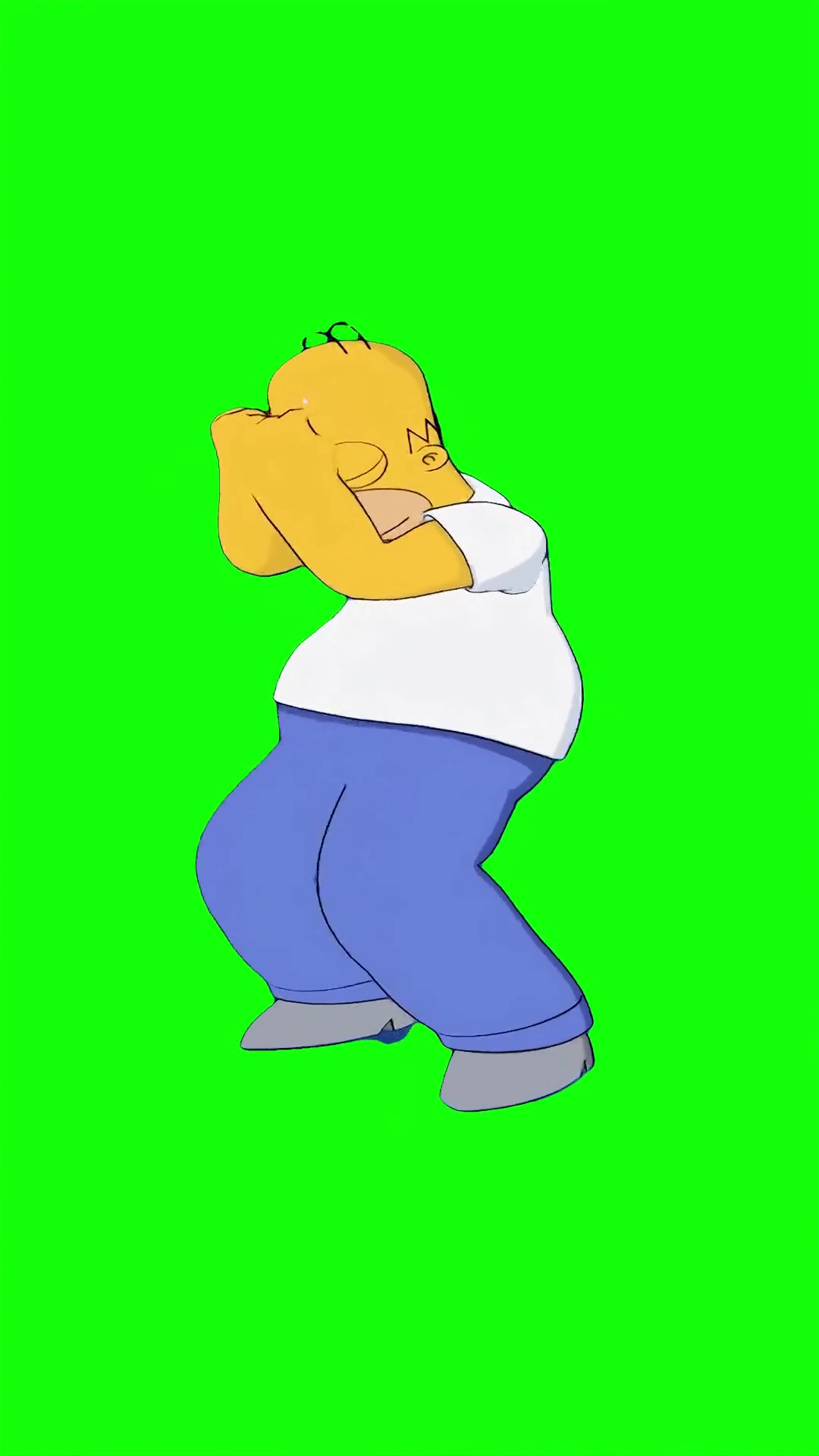 Homer hip emote dance Green Screen Meme