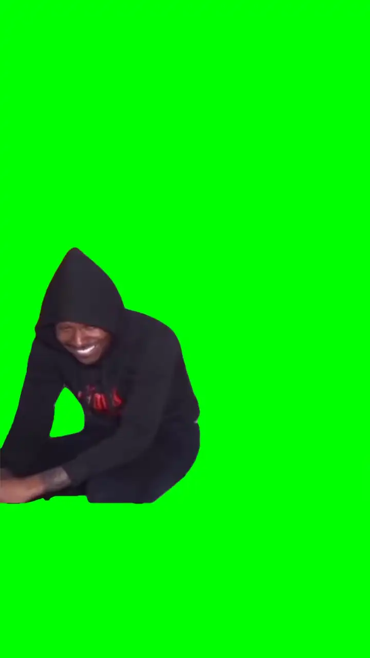 I crack myself up everyday green screen