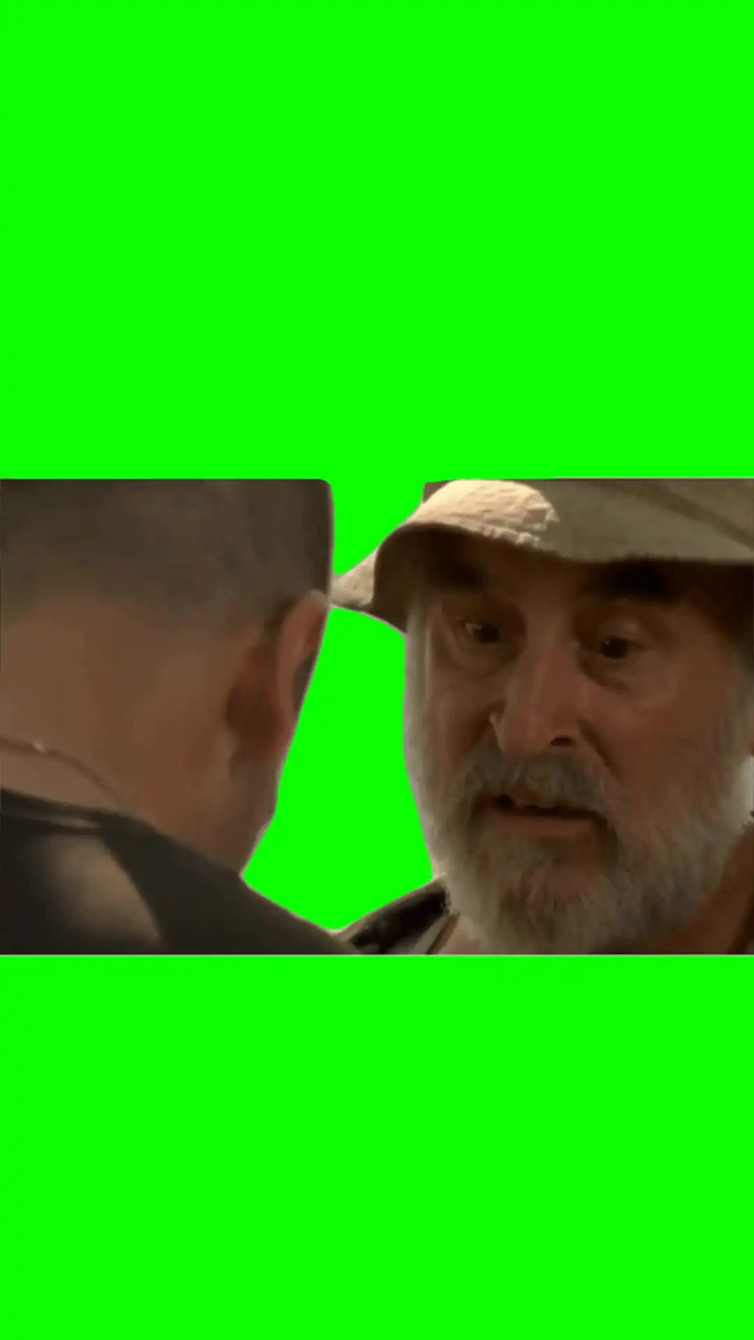 I know what mind of man you are green screen