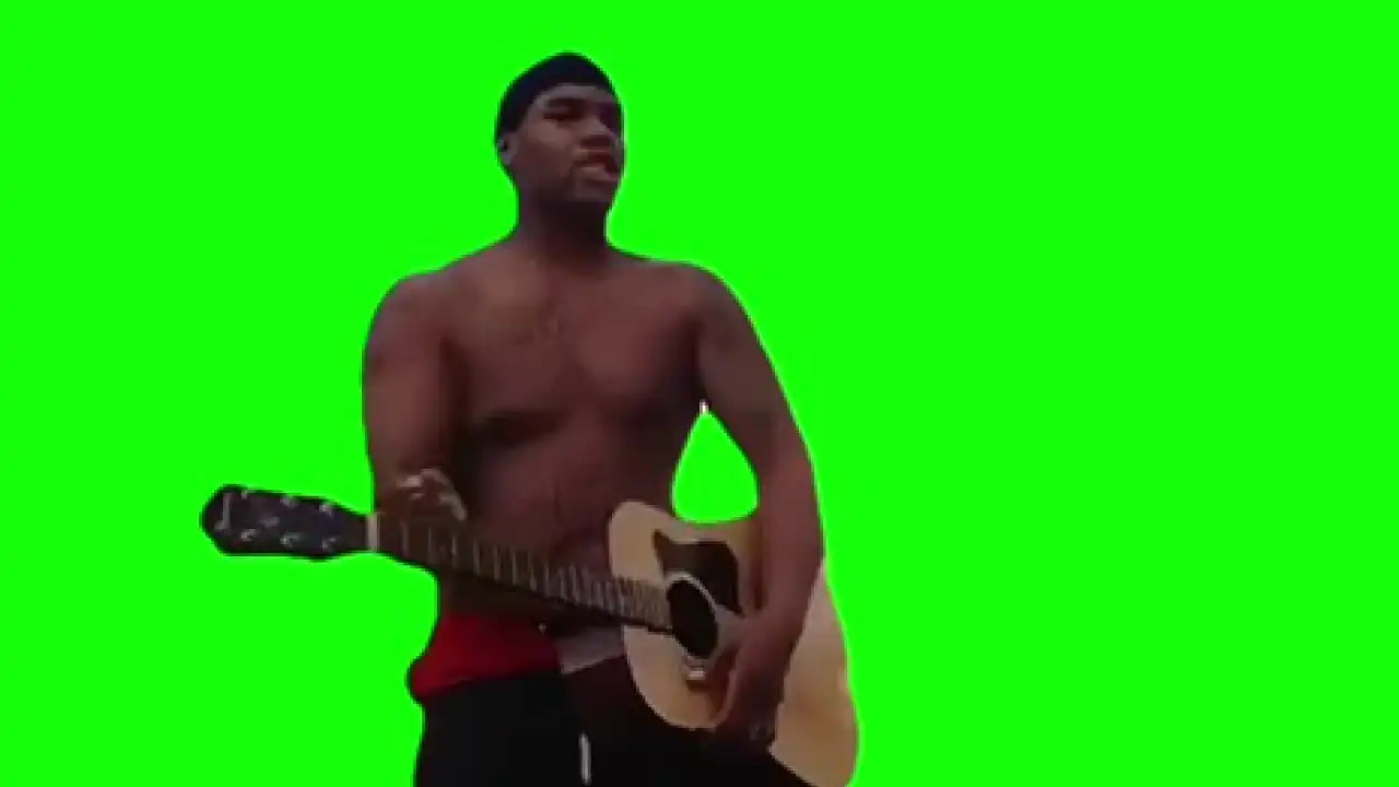 I love you B Meme green screen