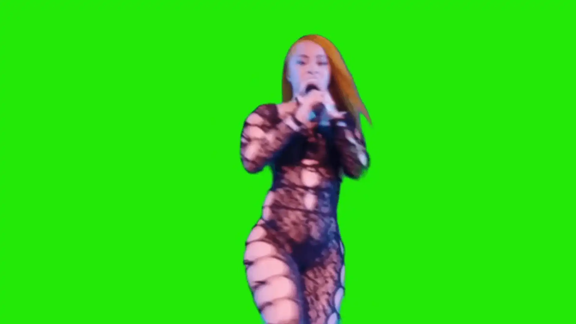 Ice spice Deli At Coachella green screen