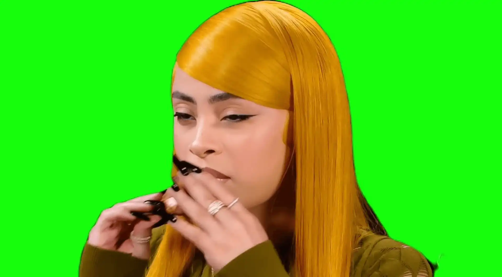 ice spice hot ones brother ew green screen
