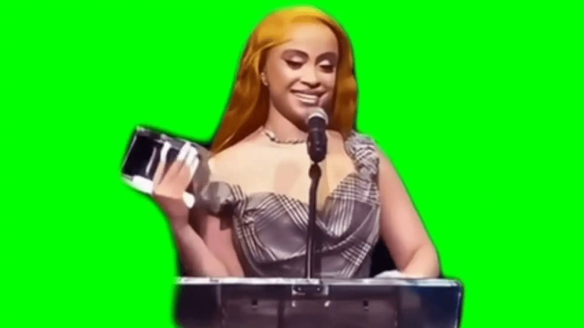 Ice Spice thank you to my fans green screen