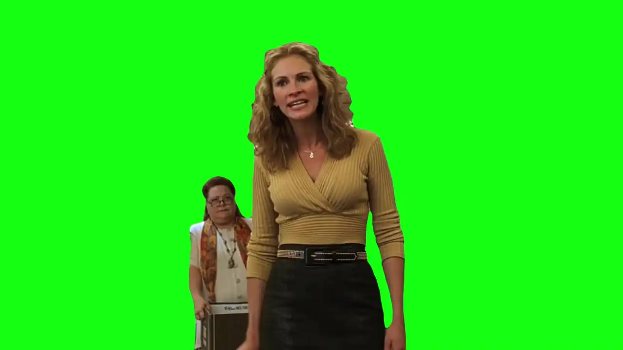 I’m not taking to you b meme Green Screen