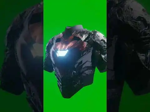 Iron Man suit green screen