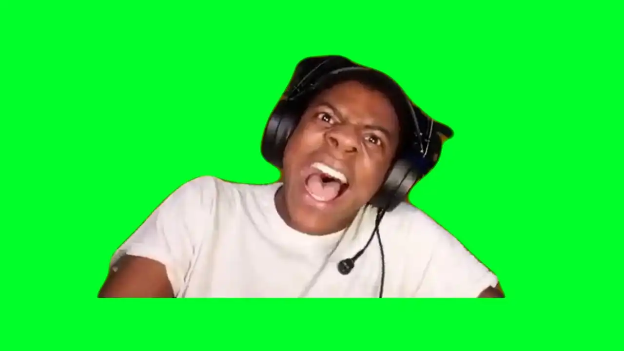 iShowSpeed Screaming Green Screen