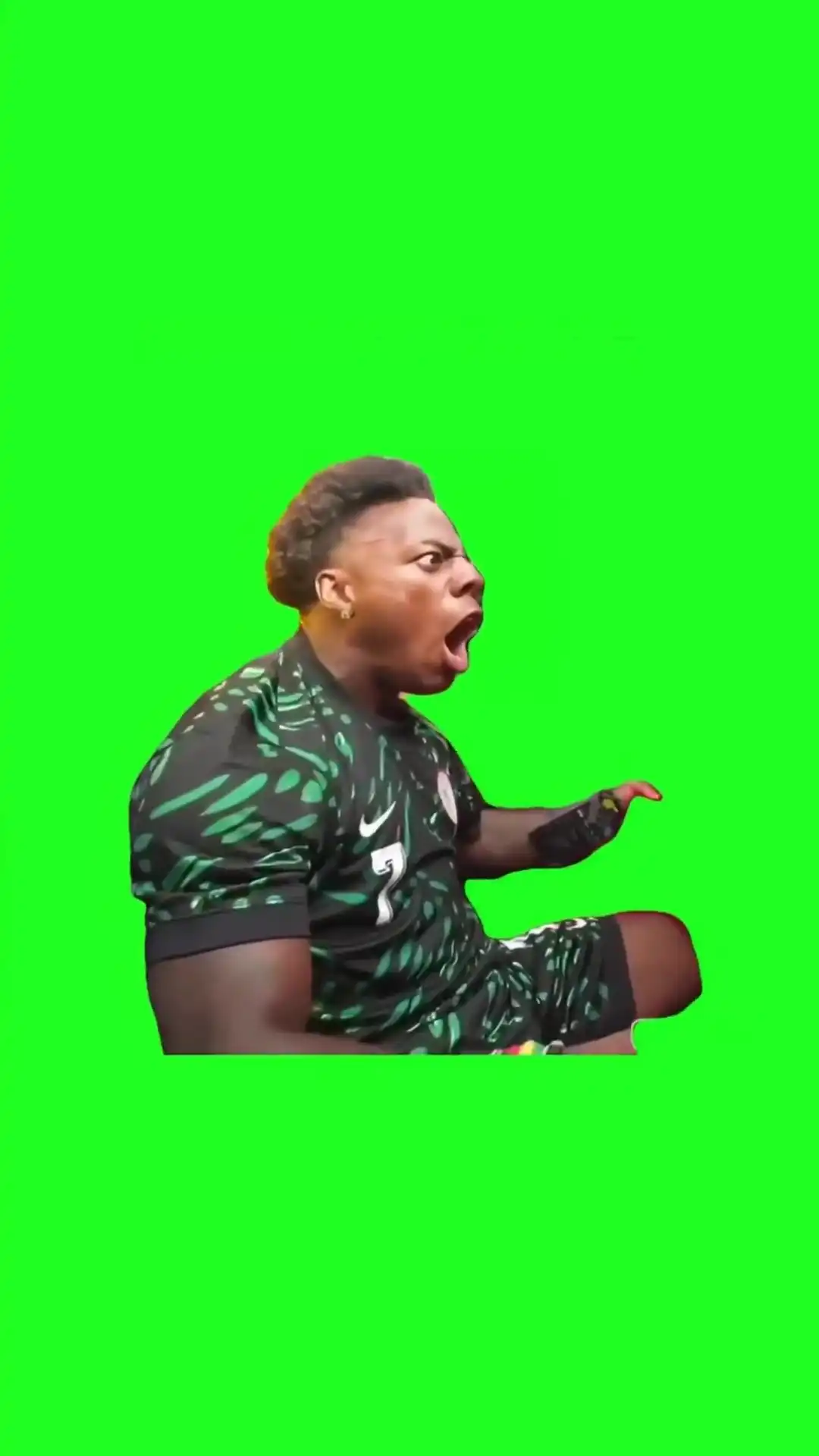 Ishowspeed shocked reaction Green Screen Meme
