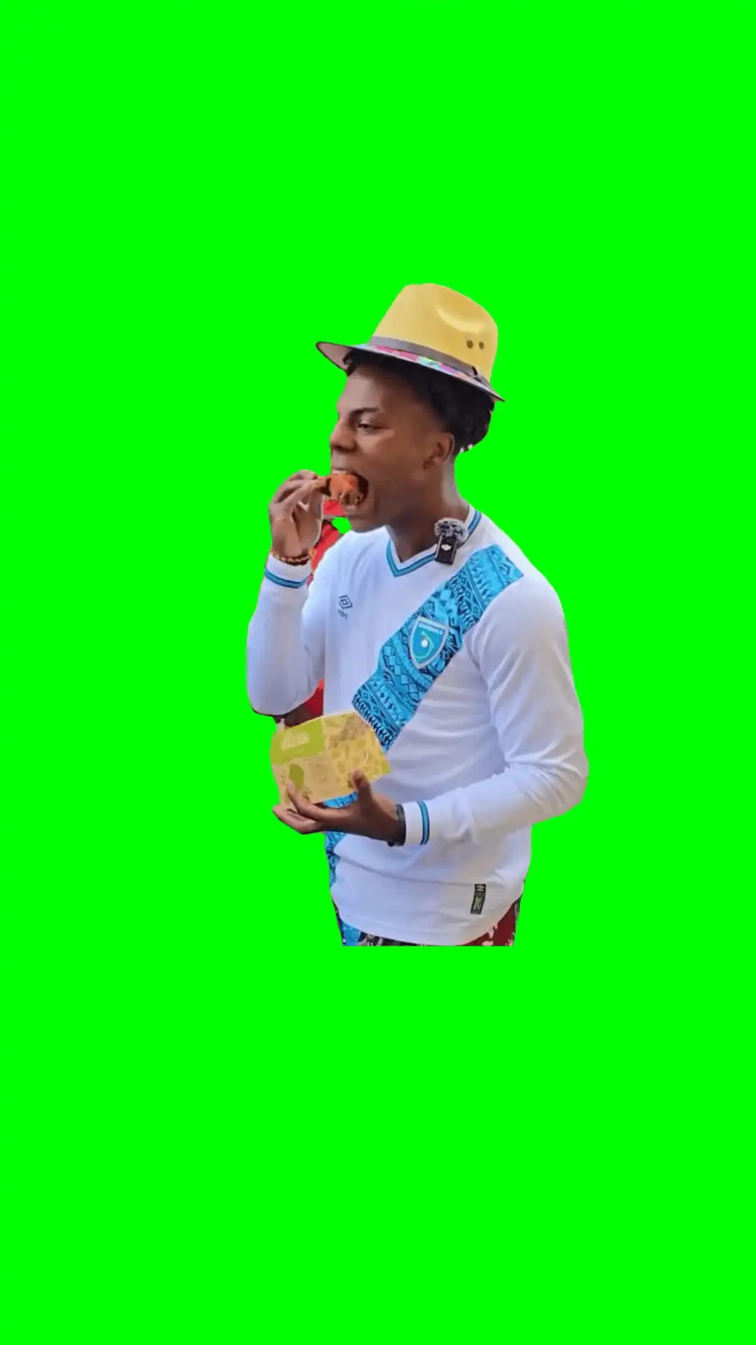 ishowspeed trying chicken green screen