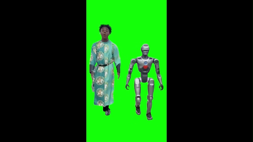 IShowSpeed With Chinese Robot Green Screen Memes