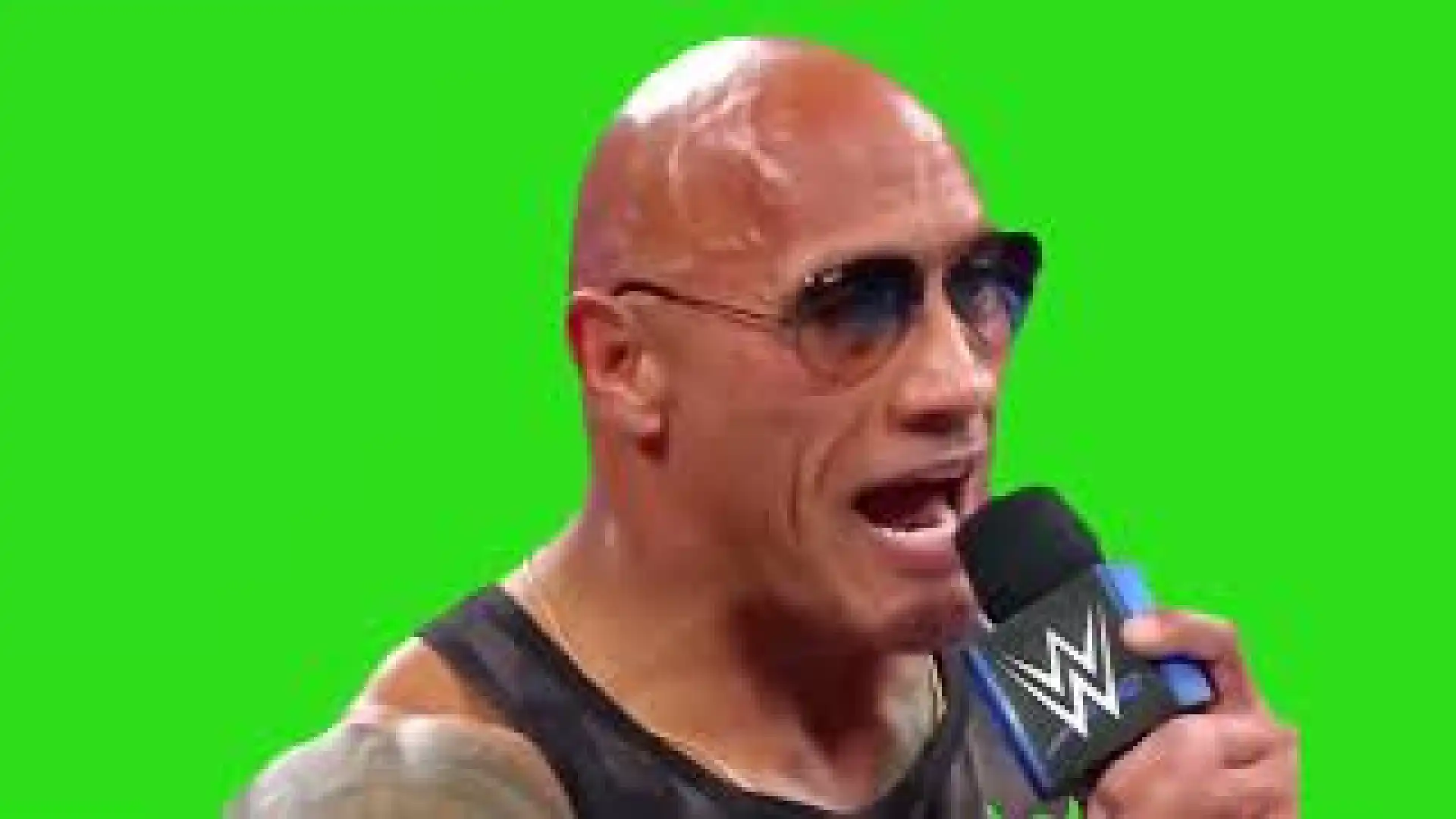 It actually does matter what the Rock says green screen