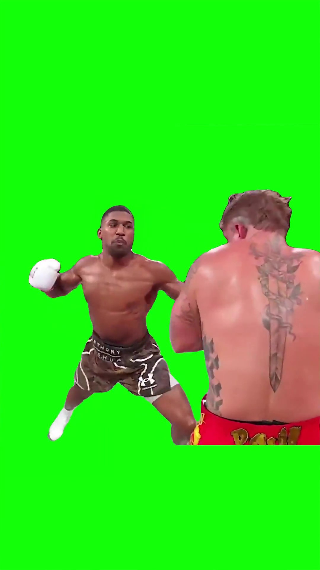 Jake Paul gets knocked out Green Screen Meme