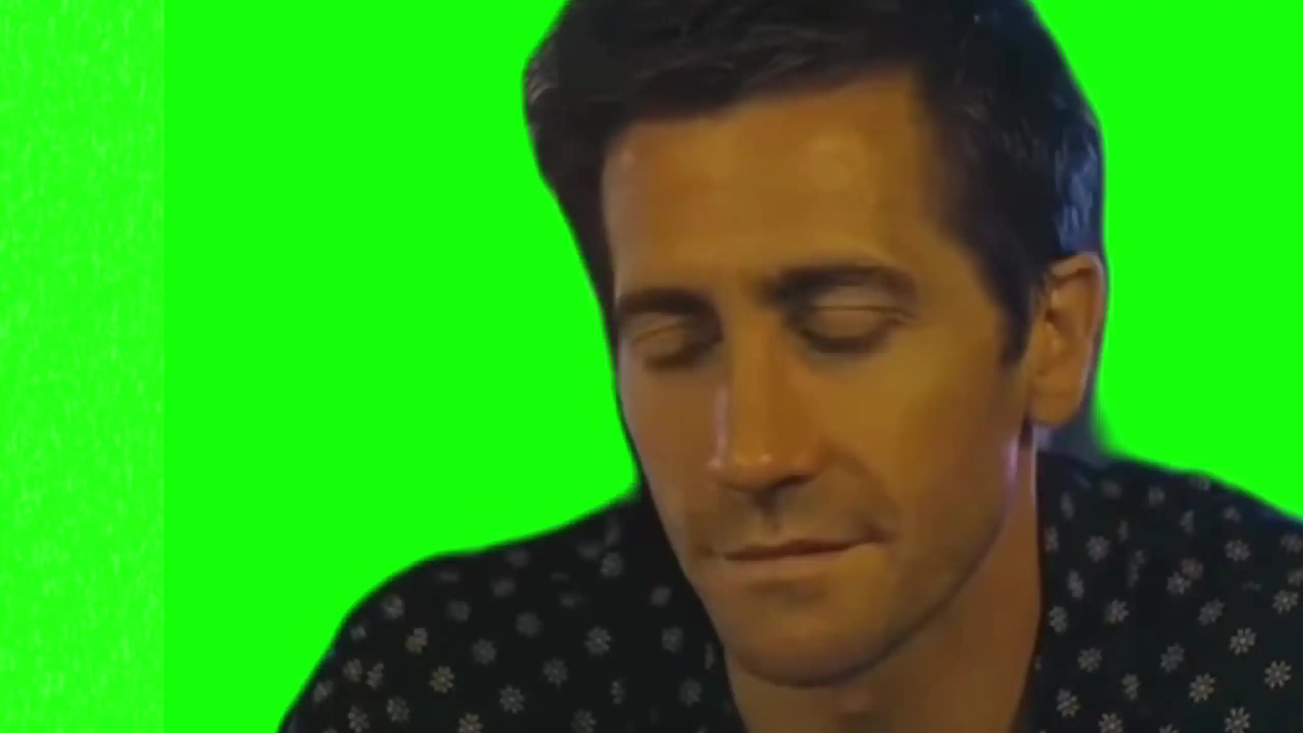 Jake smirk meme green screen