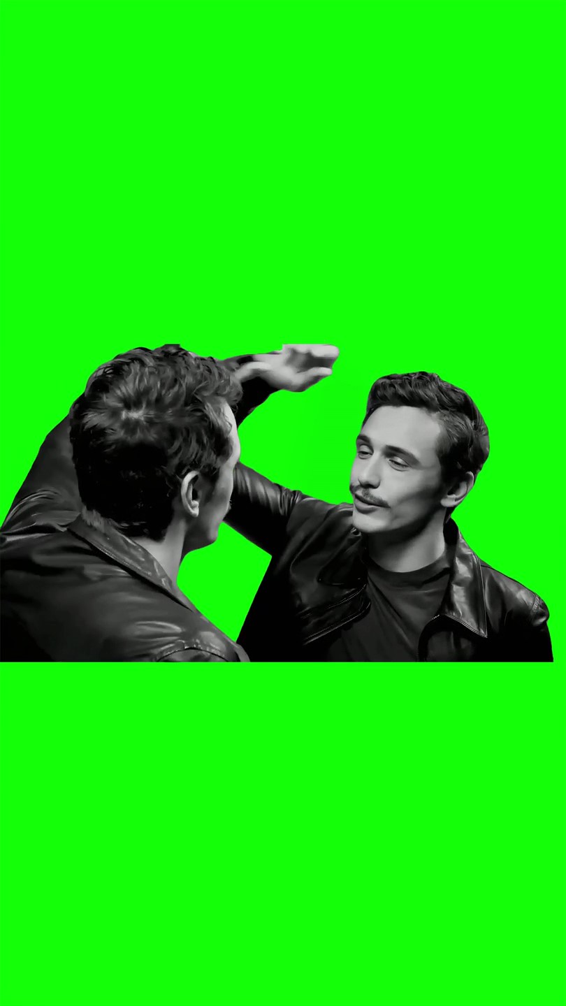 James franko mirror kiss Green Screen