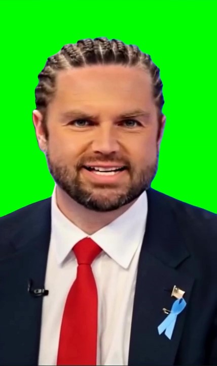 JD Vance meme green screen