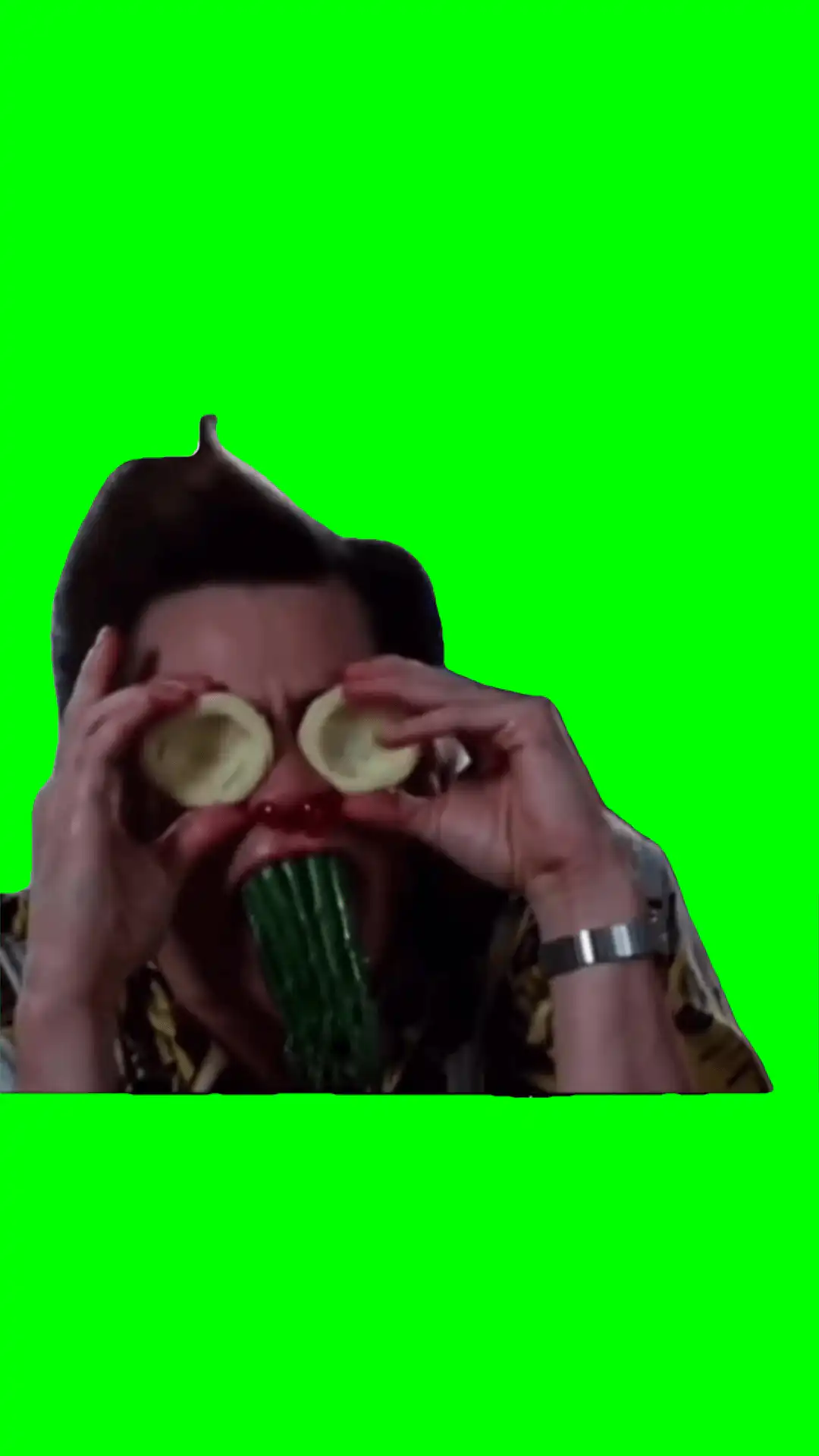 Jim carrey funny face meme green screen