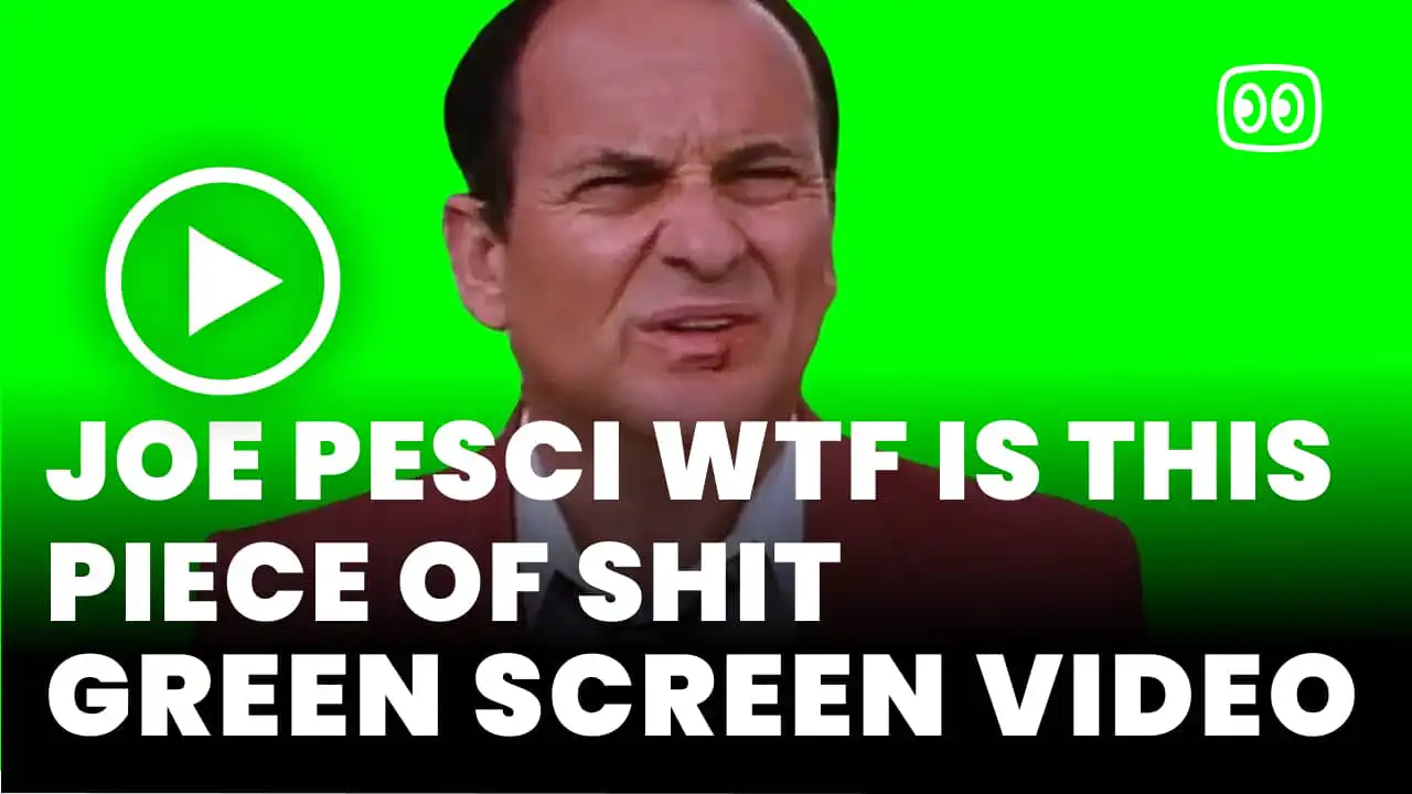 Joe Pesci WTF is This Piece of Shit Meme Green Screen