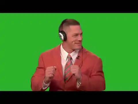 John Cena dancing to music Green Screen