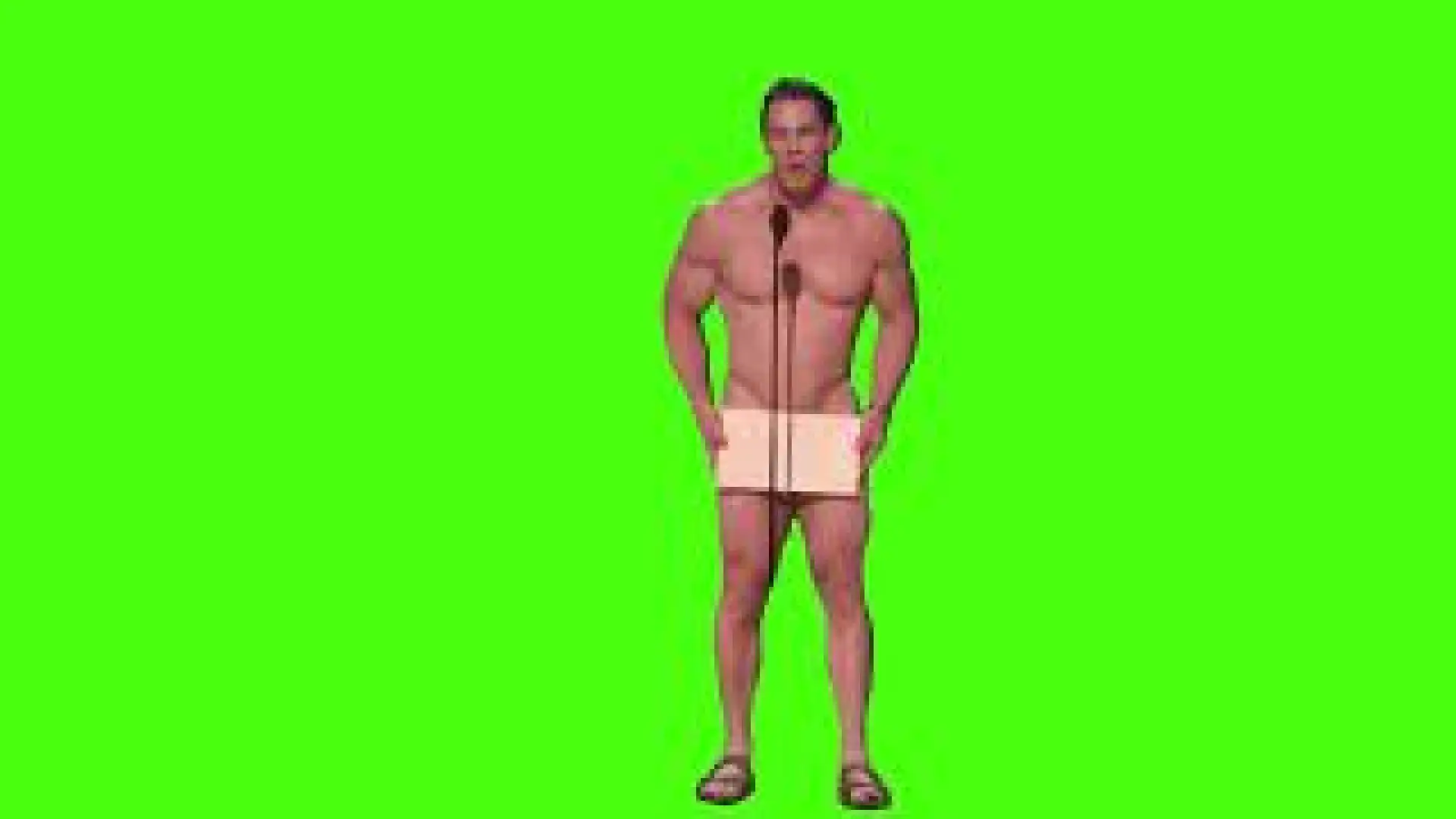 John Cena Naked Oscars Green Screen Meme