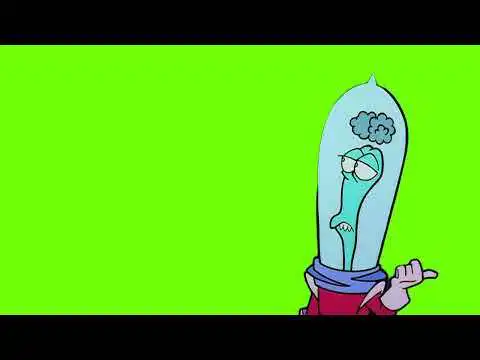 Johnny Bravo Space candy and money Green screen