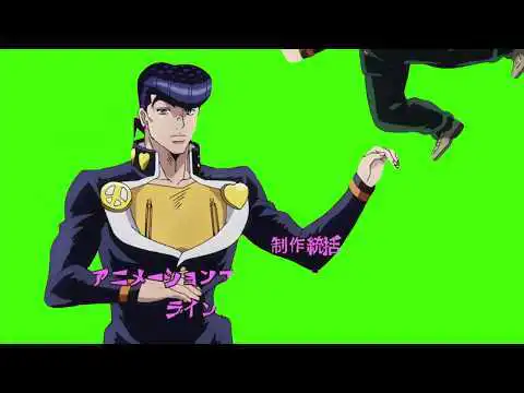 Jojo s Bizarre Adventure Diamond is Unbreakable OP Green Screen