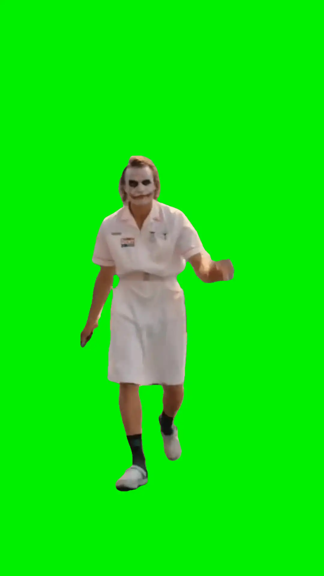 Joker Walking Away Meme Green Screen