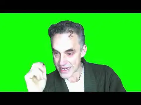 Jordan Peterson Crying Meme Green Screen