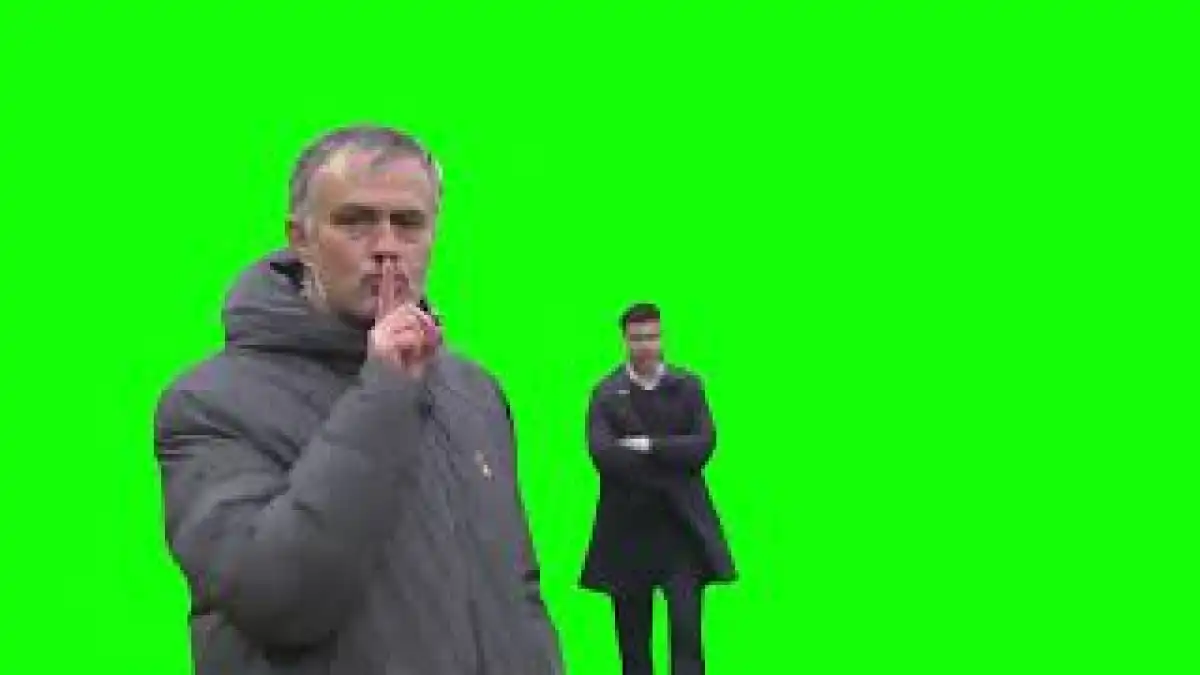 Jose Mourinho Shhh Green Screen