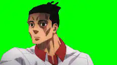 Jujutsu Kaisen Aoi Todo Reaction Change green screen