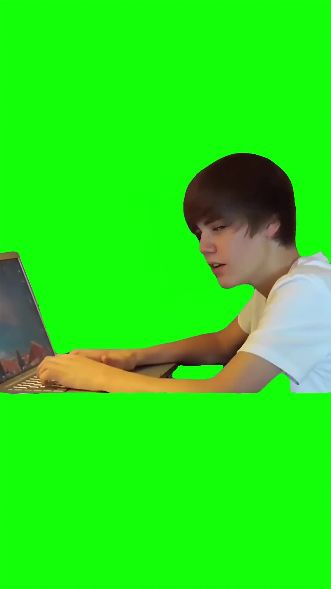 Justin Bieber Hey Just working Green Screen Meme