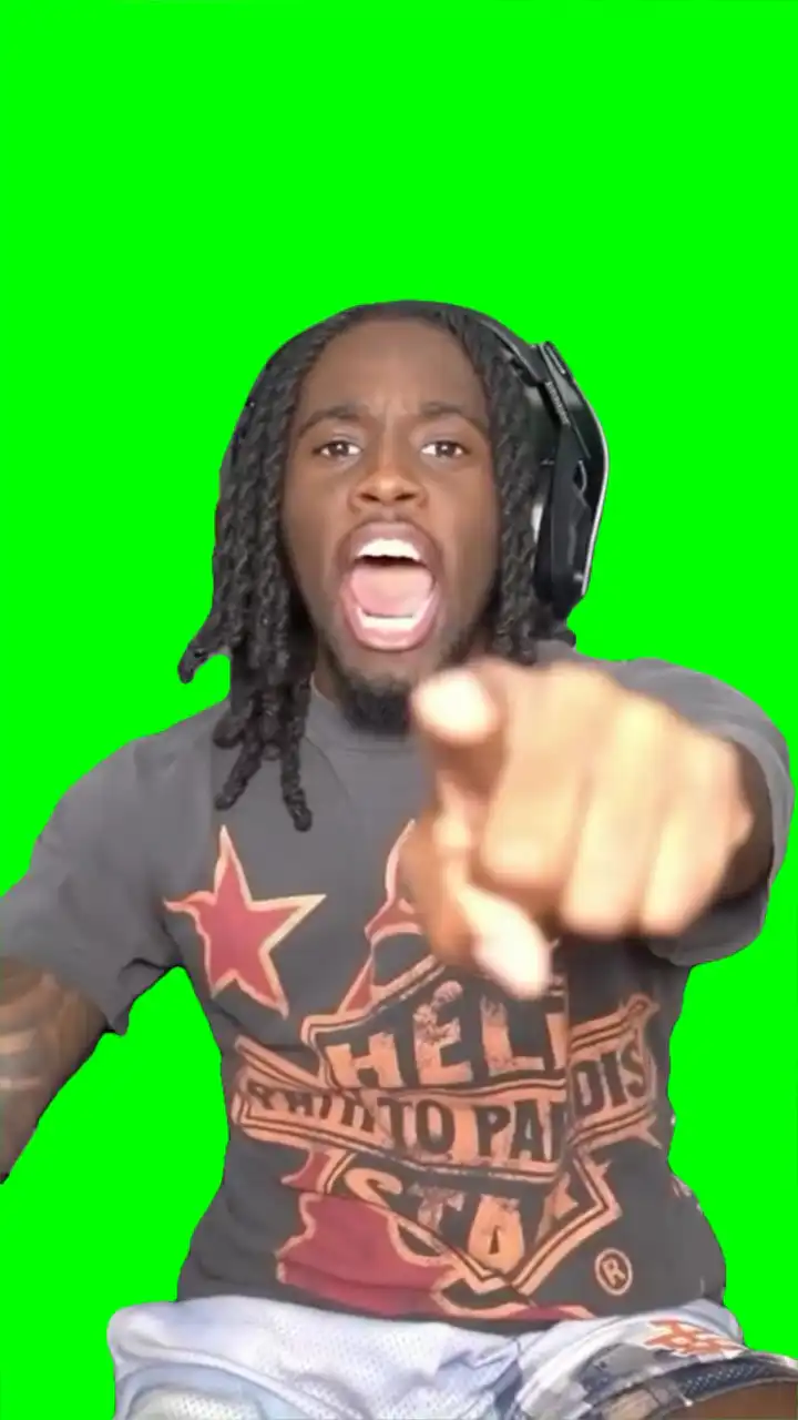 Kai Cenat dick rider green screen