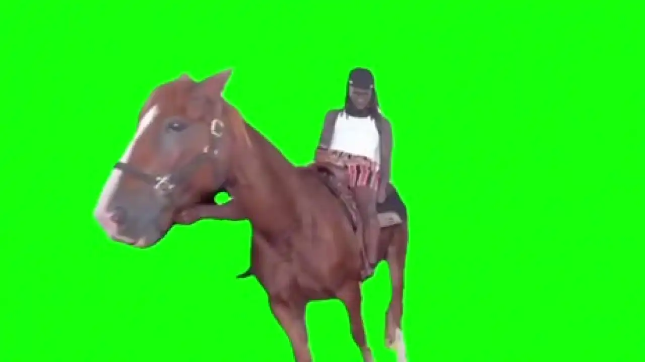 Kai Cenat Horse Intro Meme green screen