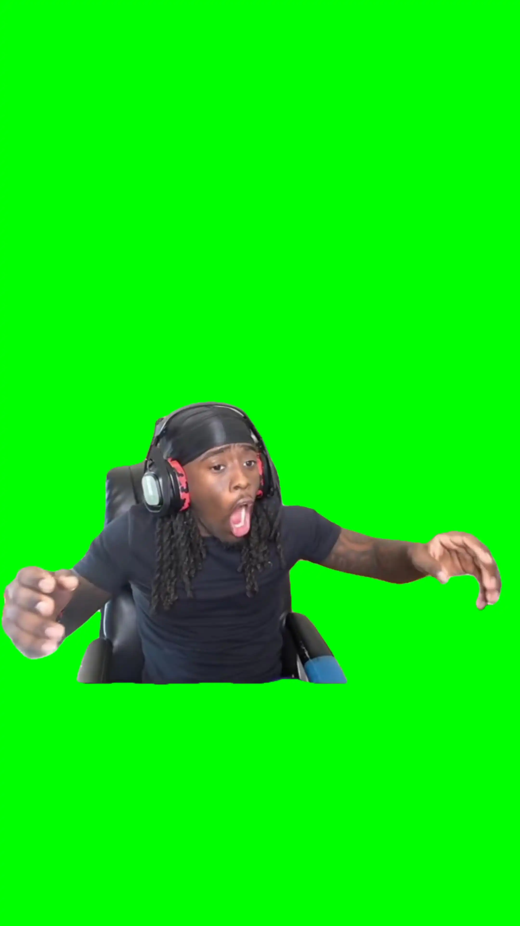Kai Cenat Shocked Green Screen Meme