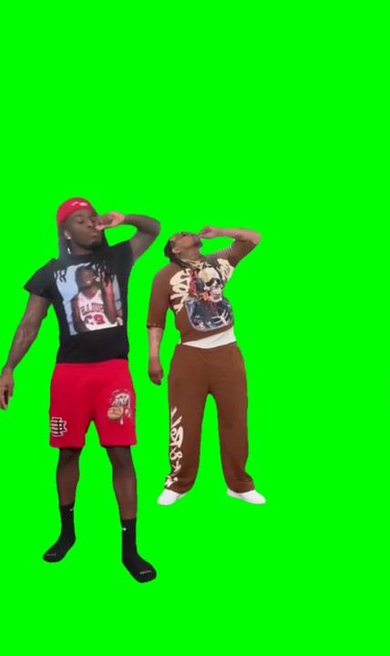 Kai Cenat Uptown Downtown dance meme green screen